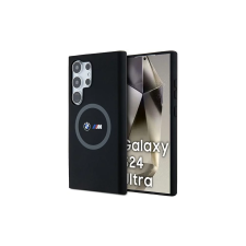 BMW Hardcase M Silicone Printed Ring Samsung Galaxy S24 Ultra MagSafe Tok - Fekete tok és táska