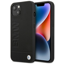 BMW iPhone 14 Plus hátlap tok, telefon tok, bőr, fekete, BMW, BMHCP14MSLLBK tok és táska