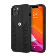 BMW Leather Curve Perforate Apple iPhone 13 mini hátlap tok, fekete tok és táska