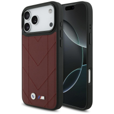 BMW M Quilted Logo Apple iPhone 17 Pro Max MagSafe hátlap tok, piros tok és táska