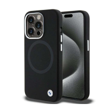 BMW Signature Liquid Silicone MagSafe - telefontok iPhone 15 Pro Max fekete tok és táska