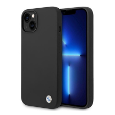 BMW Silicone Metal Logo Apple iPhone 14 Plus hátlap tok, fekete tok és táska