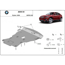  BMW X6, E70-E72, 2008-2018 - Motorvédő lemez autóalkatrész