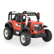  BO HARVEST traktor, elektromos, 2motoros PIROS elektromos járgány
