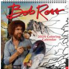  Bob Ross 2024 Coloring Wall Calendar – Bob Ross naptár, kalendárium