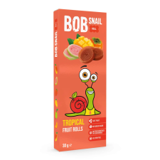 Bob Snail gyümölcstekercs trópusi gyümölcsök (mangó, datolyaszilva, guava) 30 g reform élelmiszer