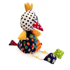 Bobobaby patchwork csörgő plüss játék - Csirke bébiplüss