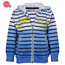 boboli zipzáras felső Music feliratos, matróz csíkos 3-6 hó (68 cm)