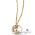 Boccadamo Boccadamo Jewels - Swarovski kristályos bronz nyakék - Rózsaszín pillangók