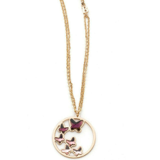 Boccadamo Jewels - Swarovski kristályos bronz nyakék - Lila pillangók - bordó nyaklánc