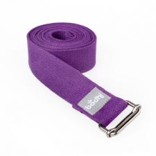 BODHI Asana jógaheveder fém csattal Szín: lila jóga felszerelés