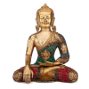 Bodhi Buddha réz szobor, többszínű, 30cm - Bodhi