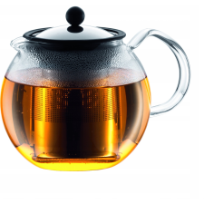 Bodum ASSAM Üveg Teáskanna 1,5L - Fekete / Inox (1765015) vízforraló és teáskanna