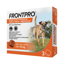Boehringer Ingelheim FRONTPRO® rágótabletta kutyáknak bolhák és kullancsok ellen (&gt;4–10 kg) 28,3 mg; 3 tabletta élősködő elleni készítmény kutyáknak
