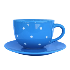 BögeManufaktúra Jumbo bögre és reggeliző tányér világos kék bögrék, csészék