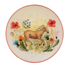 BögeManufaktúra Ló reggeliző tányér tányér és evőeszköz