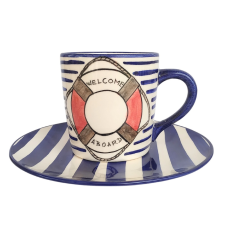 BögeManufaktúra Mentőöv bögre és reggeliző tányér bögrék, csészék