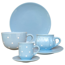 BögeManufaktúra Reggeliző nagy szett pasztel kék bögrék, csészék