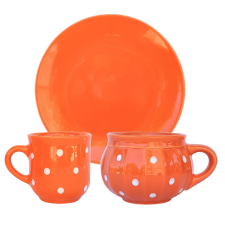 BögeManufaktúra Reggeliző szett narancs bögrék, csészék
