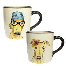 BögeManufaktúra Valentin napi agárfiú és agárlány bögre bögrék, csészék