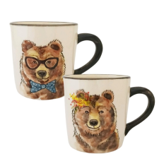 BögeManufaktúra Valentin napi medvefiú és medvelány bögre bögrék, csészék