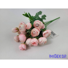  Boglárka 5 ágú selyem csokor 27 cm - Barackos Rózsaszín dekorációs kellék