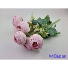  Boglárka 7 ágú selyemvirág csokor 42 cm - Rózsaszín dekorációs kellék