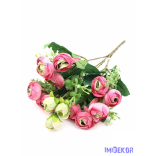  Boglárka csokor díszítőkkel 31 cm - Élénk Rózsaszín dekoráció