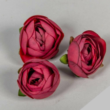 Boglárka fej selyemvirág fej 4,5 cm - Bordó dekoráció