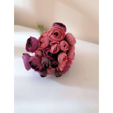 Boglárka Művirág 36 szálas csokorban 30cm #lila-rószaszín dekoráció