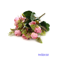  Boglárka selyem csokor 32cm - Rózsaszín dekorációs kellék
