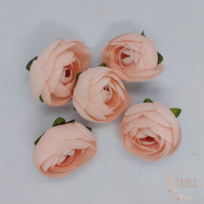  Boglárka selyem virágfej - 4,5 cm - púder dekorációs kellék