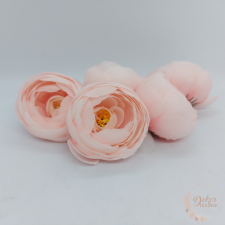  Boglárka selyem virágfej - 6 cm - babarózsaszín dekorációs kellék