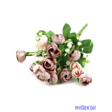  Boglárka vegyes színű kis csokor 31cm 362 - Fáradt Rózsaszín-Rózsaszín dekorációs kellék