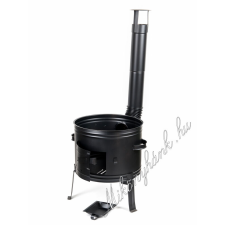Bográcsház + könyök + kémény 42cm (1mm) kerti sütés és főzés