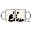  Bögre 3 dl - Fekete-fehér macska – Macskás Ajándékok Típus: B495