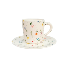 Bögre Manufaktúra Apró virágos bögre és reggeliző tányér bögrék, csészék