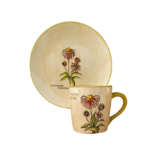 Bögre Manufaktúra Bíbor Kasvirág Reggeliző tányér és bögre bögrék, csészék