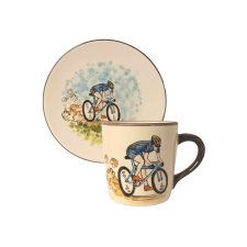 Bögre Manufaktúra Biciklis fiú bögre és reggeliző tányér bögrék, csészék