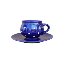 Bögre Manufaktúra Csupor bögre  és reggeliző tányér sötétkék bögrék, csészék