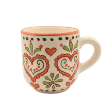 Bögre Manufaktúra Karácsonyi Szívek Kávés Bögre bögrék, csészék