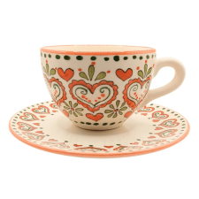 Bögre Manufaktúra Karácsonyi Szívek Kisjumbó Tányérral bögrék, csészék