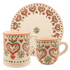 Bögre Manufaktúra Karácsonyi Szívek Reggeliző Szett