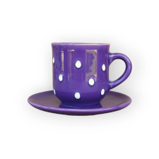 Bögre Manufaktúra Kávés  bögre kistányérral  lila bögrék, csészék