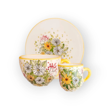 Bögre Manufaktúra Margaréta reggeliző készlet kis jumbóval bögrék, csészék