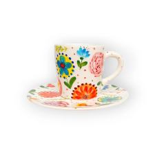 Bögre Manufaktúra Mese virágos bögre és reggeliző tányér bögrék, csészék