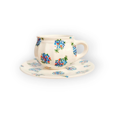 Bögre Manufaktúra Nefelejcs csupor bögre és reggeliző tányér bögrék, csészék