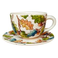 Bögre Manufaktúra Őszi makkos jumbó bögre  és reggeliző tányér bögrék, csészék