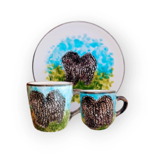 Bögre Manufaktúra Puli reggeliző készlet bögrék, csészék