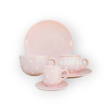 Bögre Manufaktúra Reggeliző nagy szett pasztell rózsa bögrék, csészék
